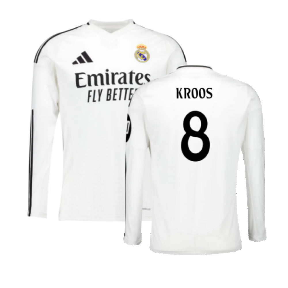 2024-2025 Real Madrid Long Sleeve Home Shirt (Kroos 8)_6