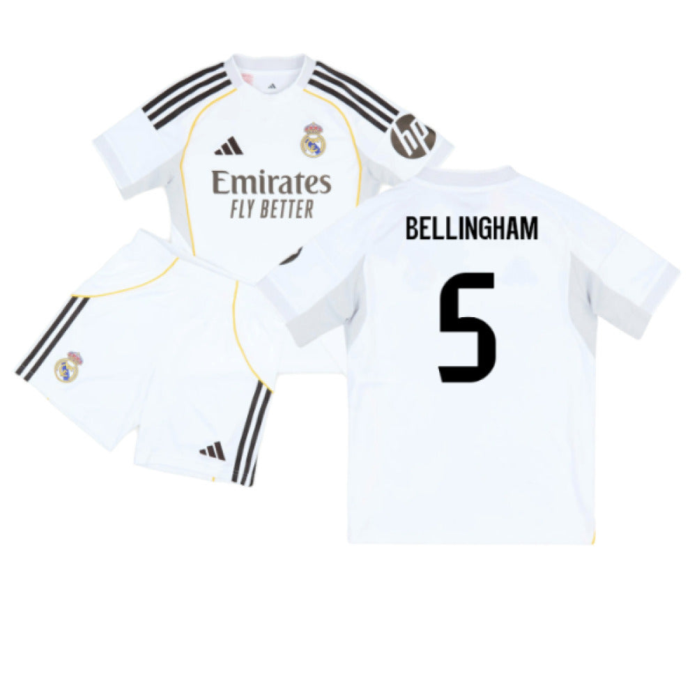 2025-2026 Real Madrid Home Youth Kit (Bellingham 5)_6