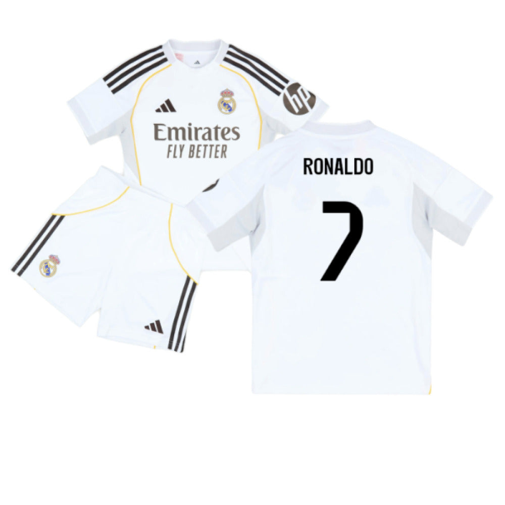 2025-2026 Real Madrid Home Youth Kit (Ronaldo 7)_6