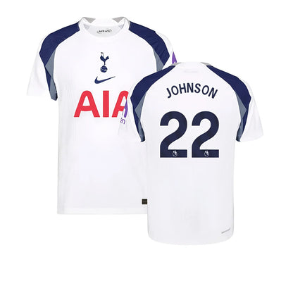 2025-2026 Tottenham Hotspur Authentic Home Shirt (Johnson 22)_6