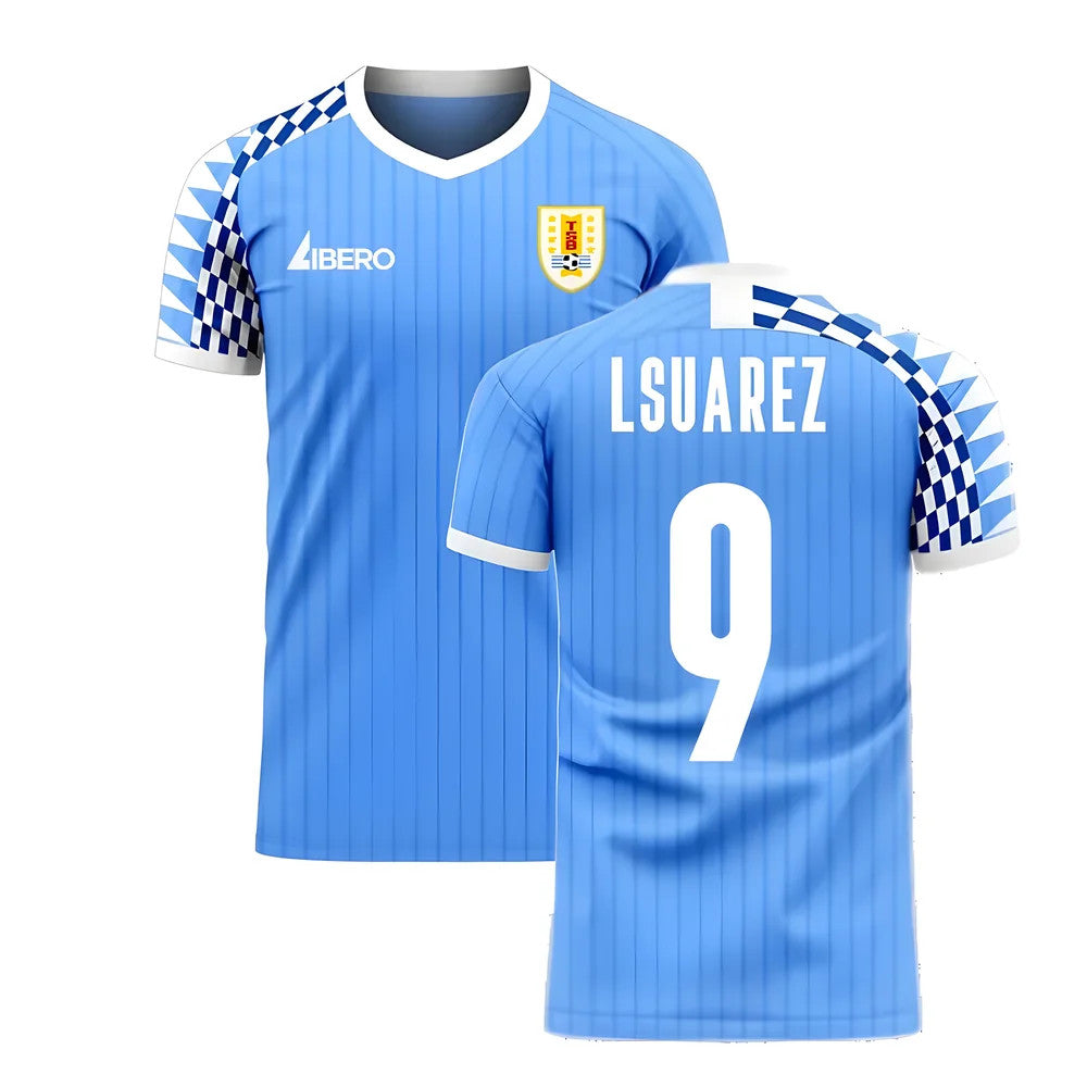 Uruguay 2025-2026 Home Concept Football Kit (Libero) (L SUAREZ 9)_0