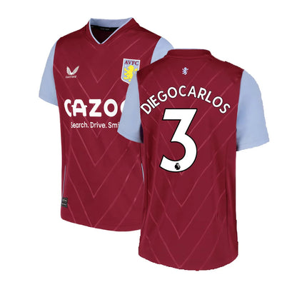 2022-2023 Aston Villa Home Shirt (Kids) (DIEGO CARLOS 3)_4