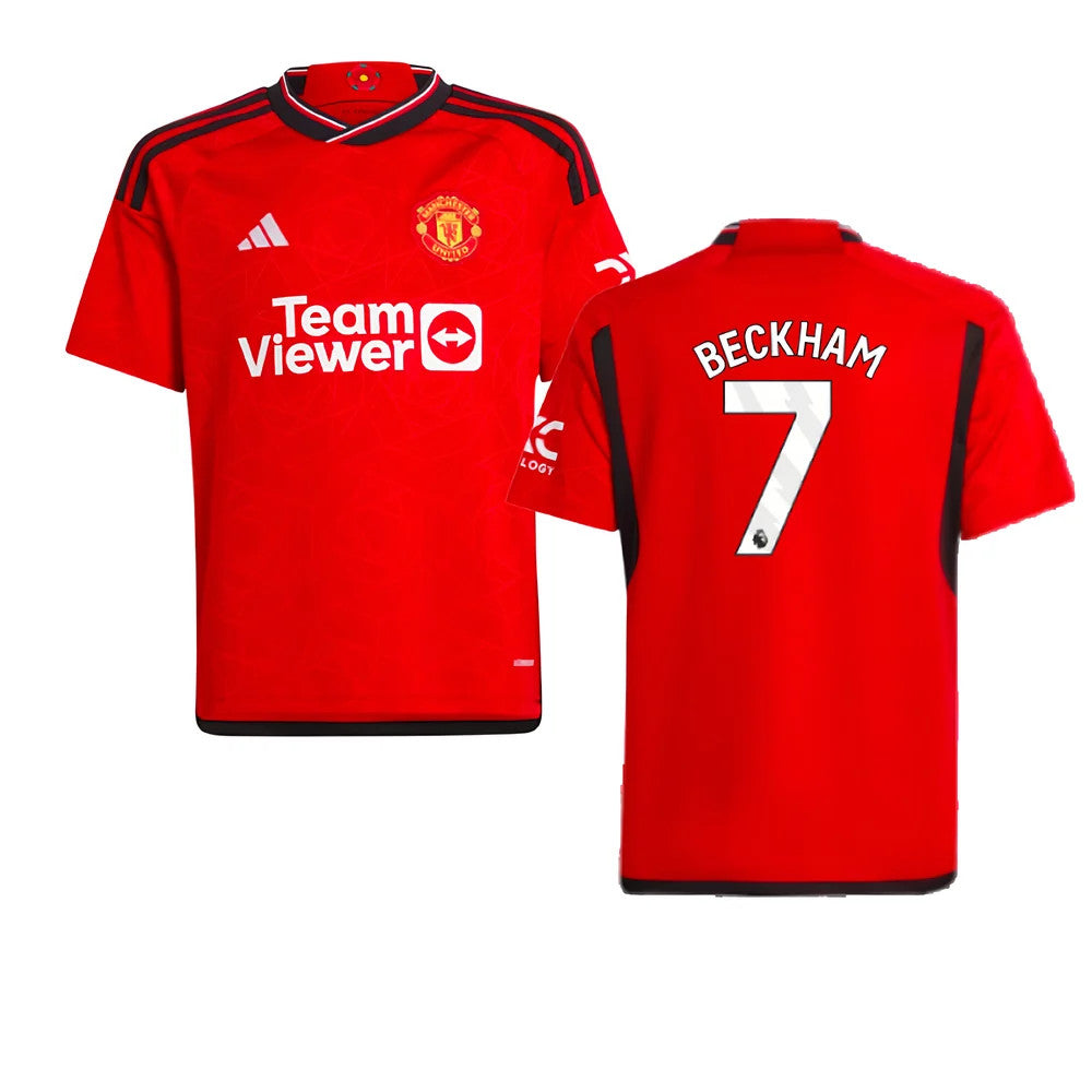 2023-2024 Man Utd Home Shirt (Kids) (Beckham 7)_4