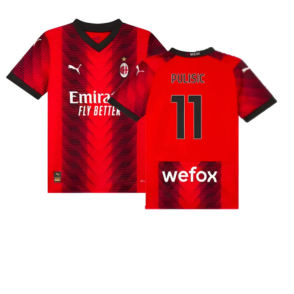 2023-2024 AC Milan Home Shirt (Kids) (Pulisic 11)_4
