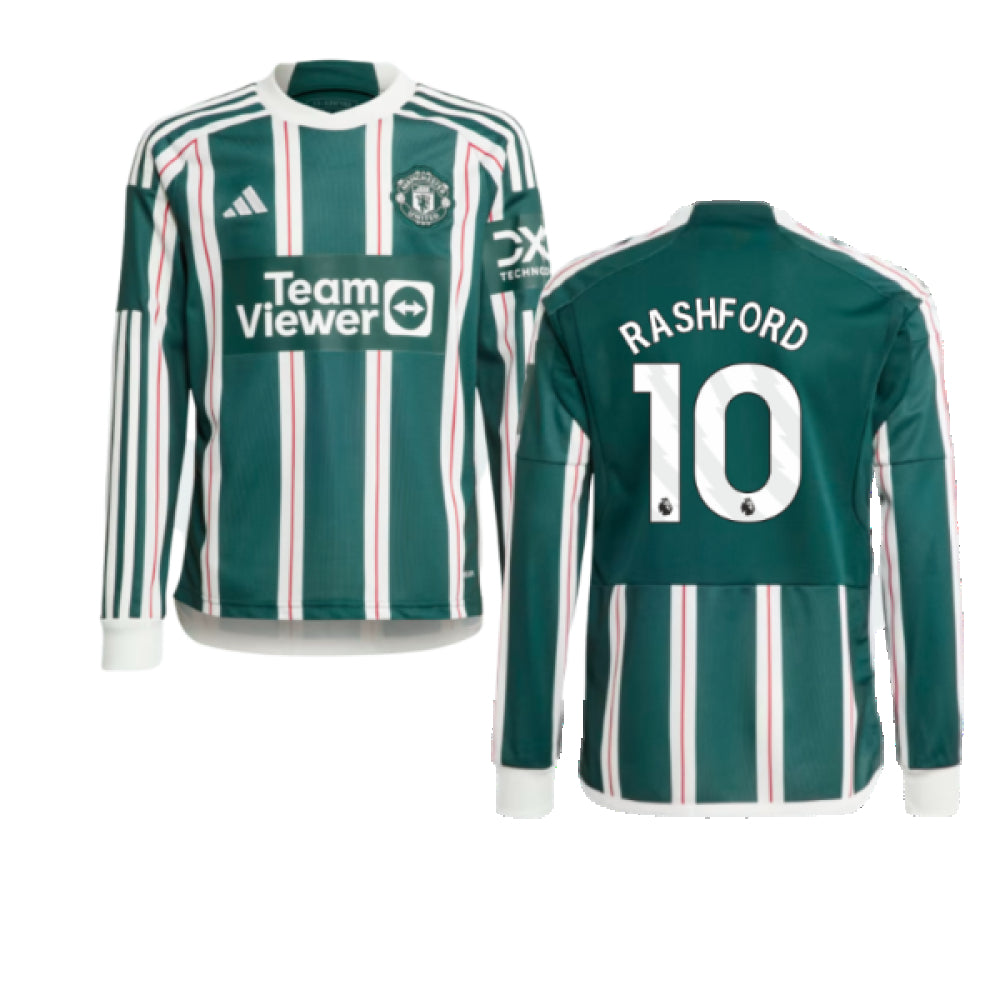 2023-2024 Man Utd Away Long Sleeve Shirt (Kids) (Rashford 10)_4