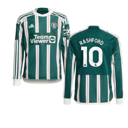 2023-2024 Man Utd Away Long Sleeve Shirt (Kids) (Rashford 10)_4