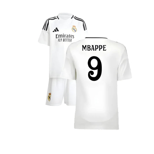2024-2025 Real Madrid Home Mini Kit (Mbappe 9)_4