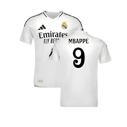 2024-2025 Real Madrid Authentic Home Shirt (Mbappe 9)_4