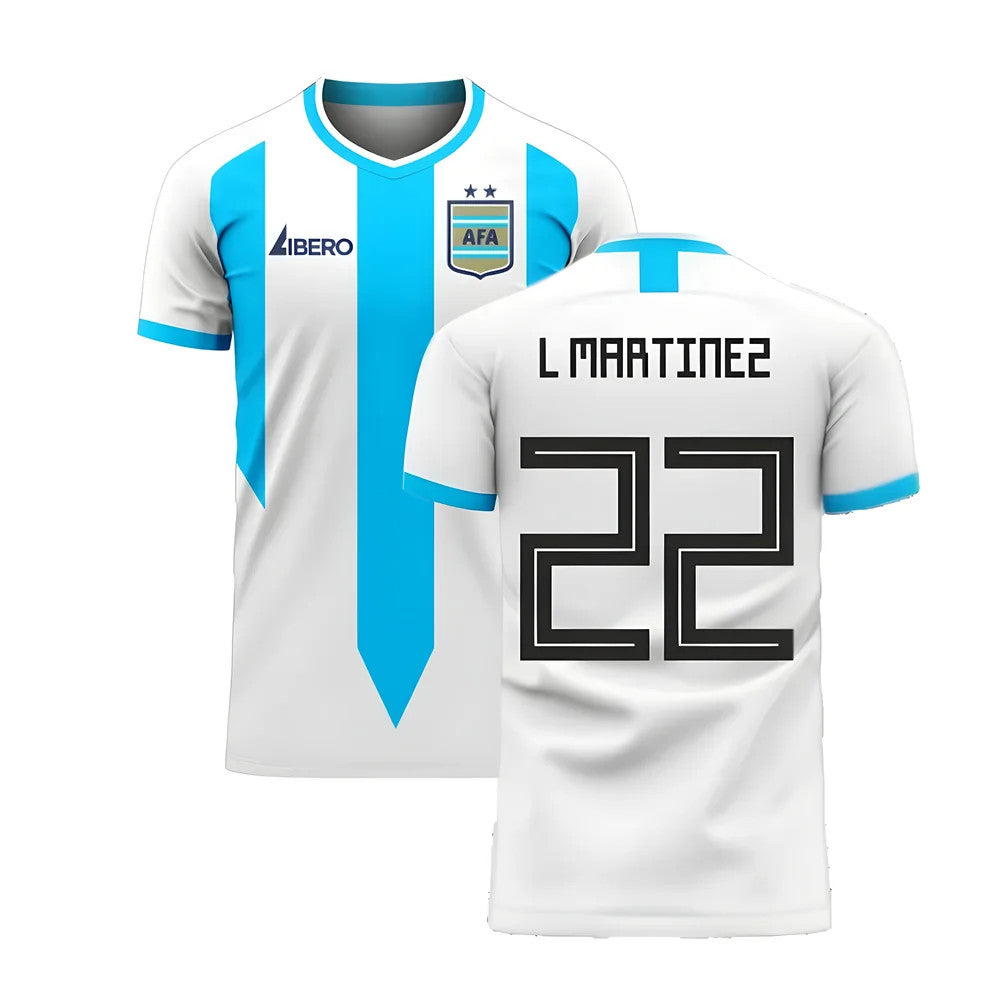 Argentina 2025-2026 Home Concept Football Kit (Libero) (L MARTINEZ 22)_4