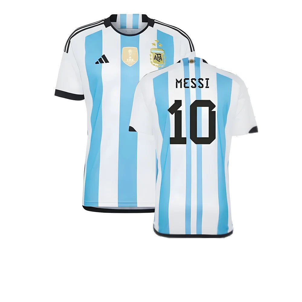 Argentina 2022 World Cup Winners Home Shirt (MESSI 10)_4