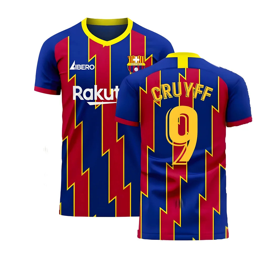  Catalonia 2025-2026 Home Concept Football Kit (Libero) (CRUYFF 9)_4
