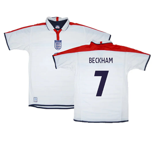 England 2003-05 Home Shirt  (XL) (Very Good) (BECKHAM 7)_0