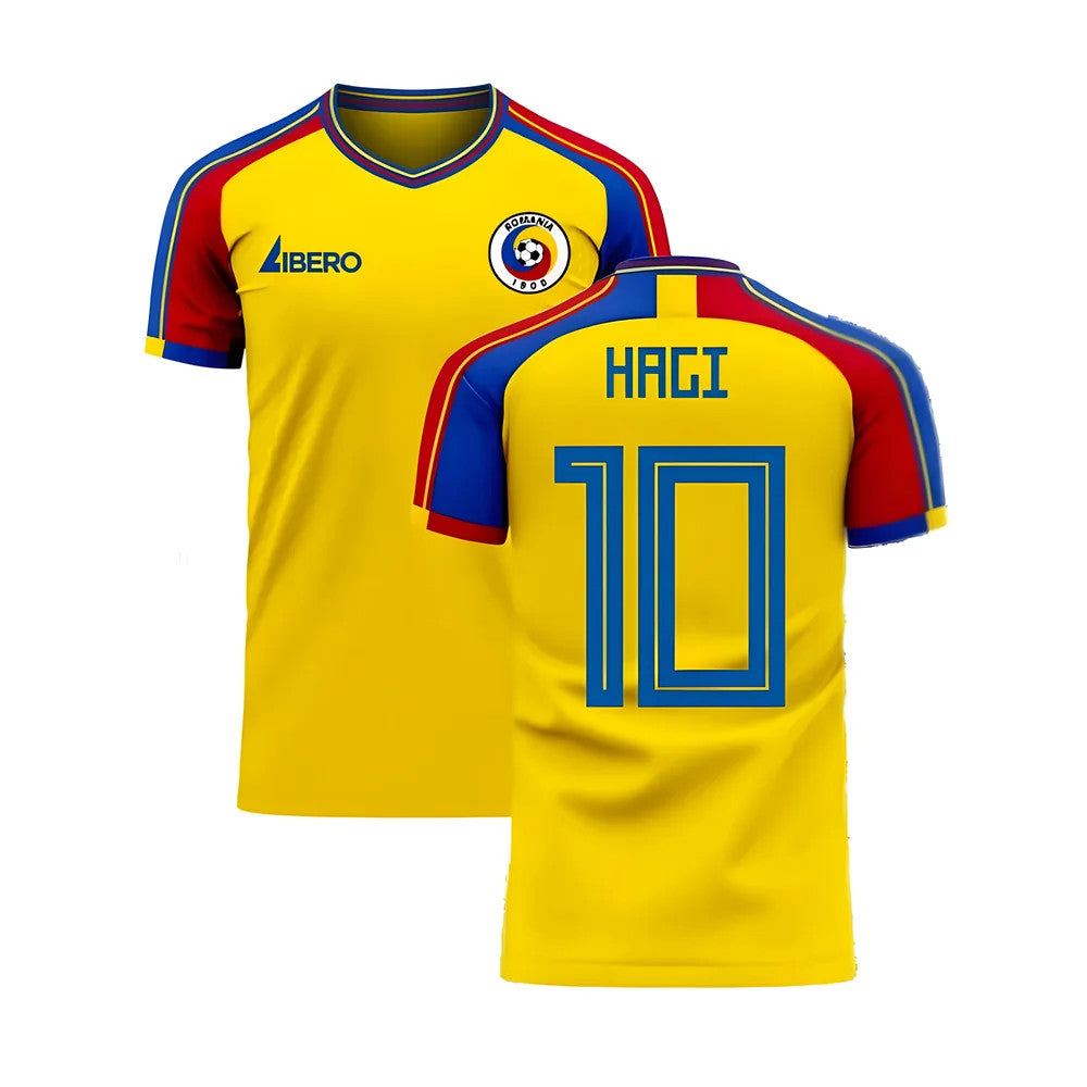 Romania 2025-2026 Home Concept Football Kit (Libero) (HAGI 10)_0