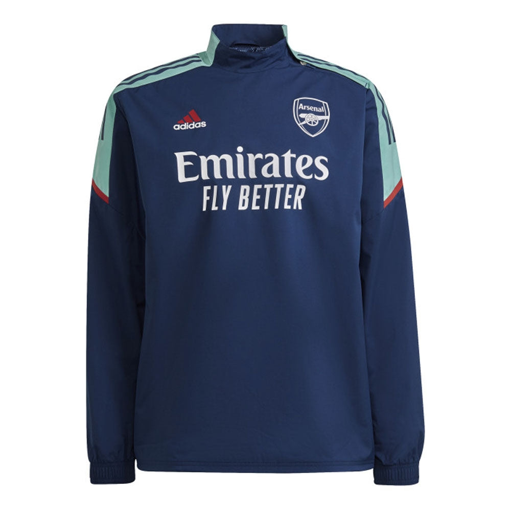 Arsenal 2021-2022 EU Hybrid Top (Blue)_1