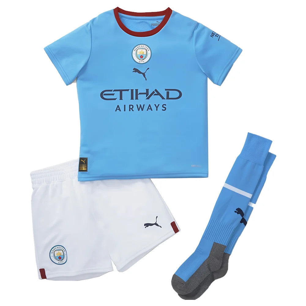 2022-2023 Man City Home Mini Kit (HAALAND 9)_3