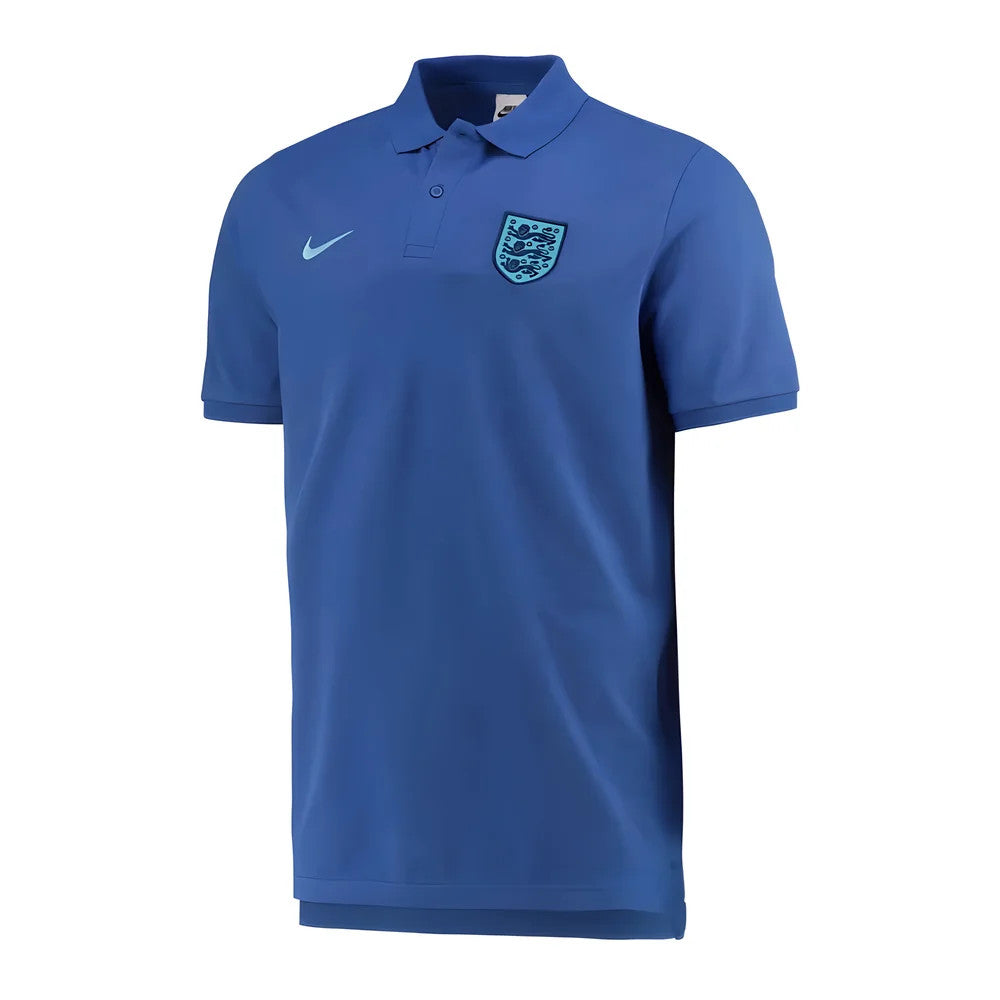 2022-2023 England Pique Polo Shirt (Blue)_1