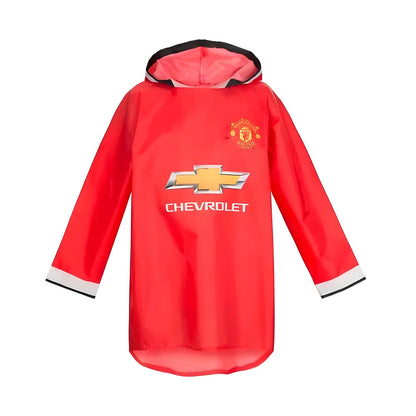 Manchester Rain Poncho (Red) - Kids_0