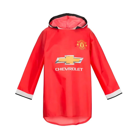 Manchester Rain Poncho (Red) - Kids_0