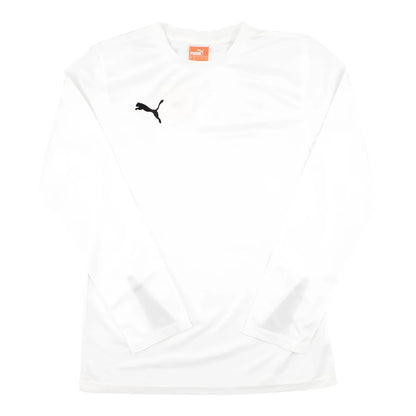 Puma Team Long Sleeve Football Shirt (White)_0