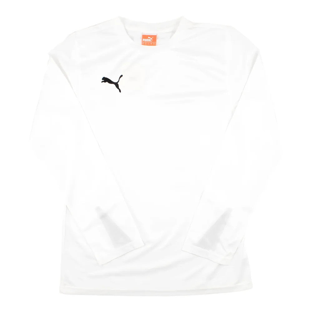 Puma Team Long Sleeve Football Shirt (White)_1