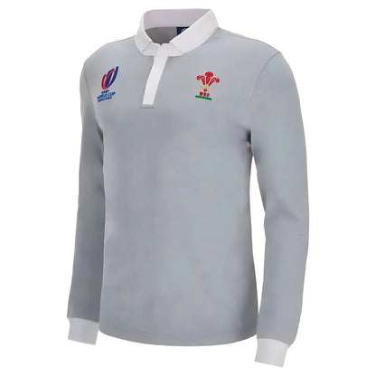 Wales RWC 2023 Rugby World Cup Rugby Jersey (Grey)_1