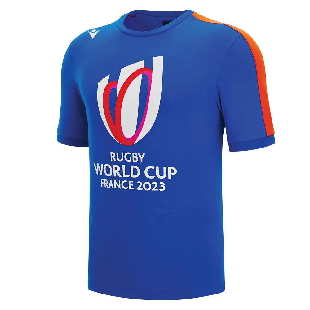 Macron RWC 2023 Rugby World Cup Cotton Tee (Blue)_0