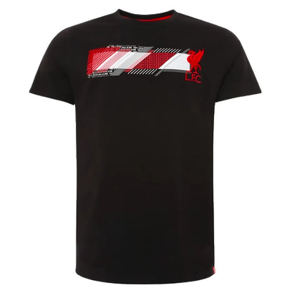 Liverpool Black Raised Embroidery Print Tee_0