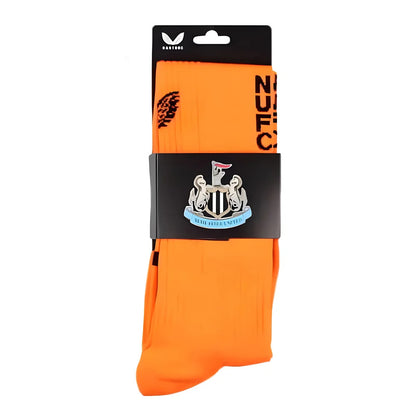 2022-2023 Newcastle Away Goalkeeper Socks (Orange) - Kids_1