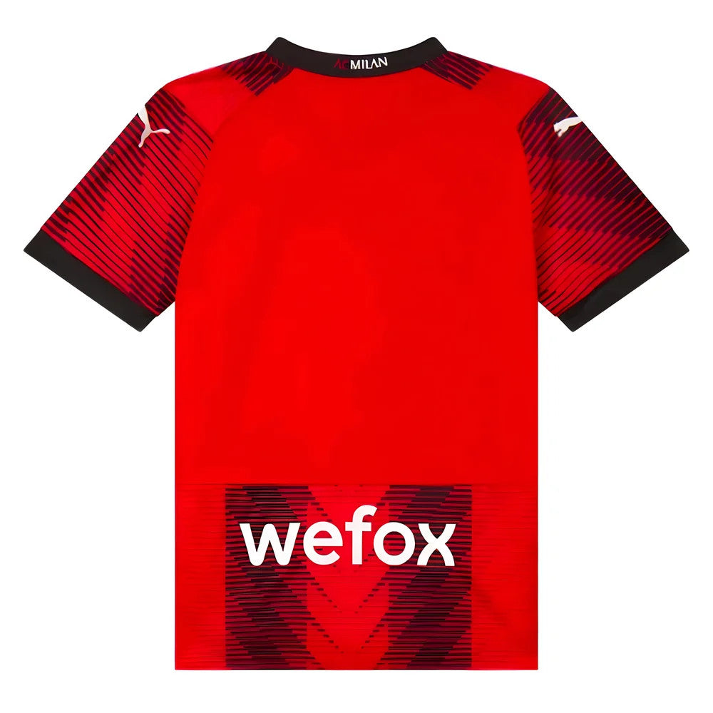 2023-2024 AC Milan Home Shirt (Kids) (Rafa Leao 10)_4