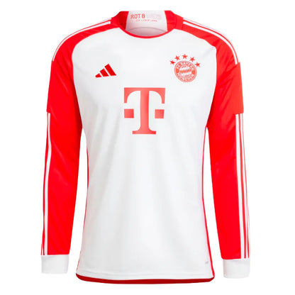 2023-2024 Bayern Munich Long Sleeve Home Shirt (Kids)_1