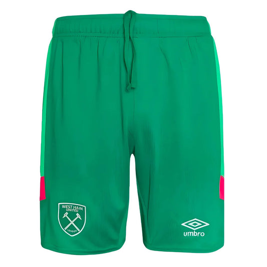2023-2024 West Ham Goalkeeper Shorts (Green) - Kids_1