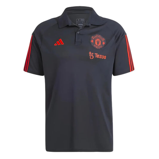 2023-2024 Man Utd Polo Shirt (Black)_1