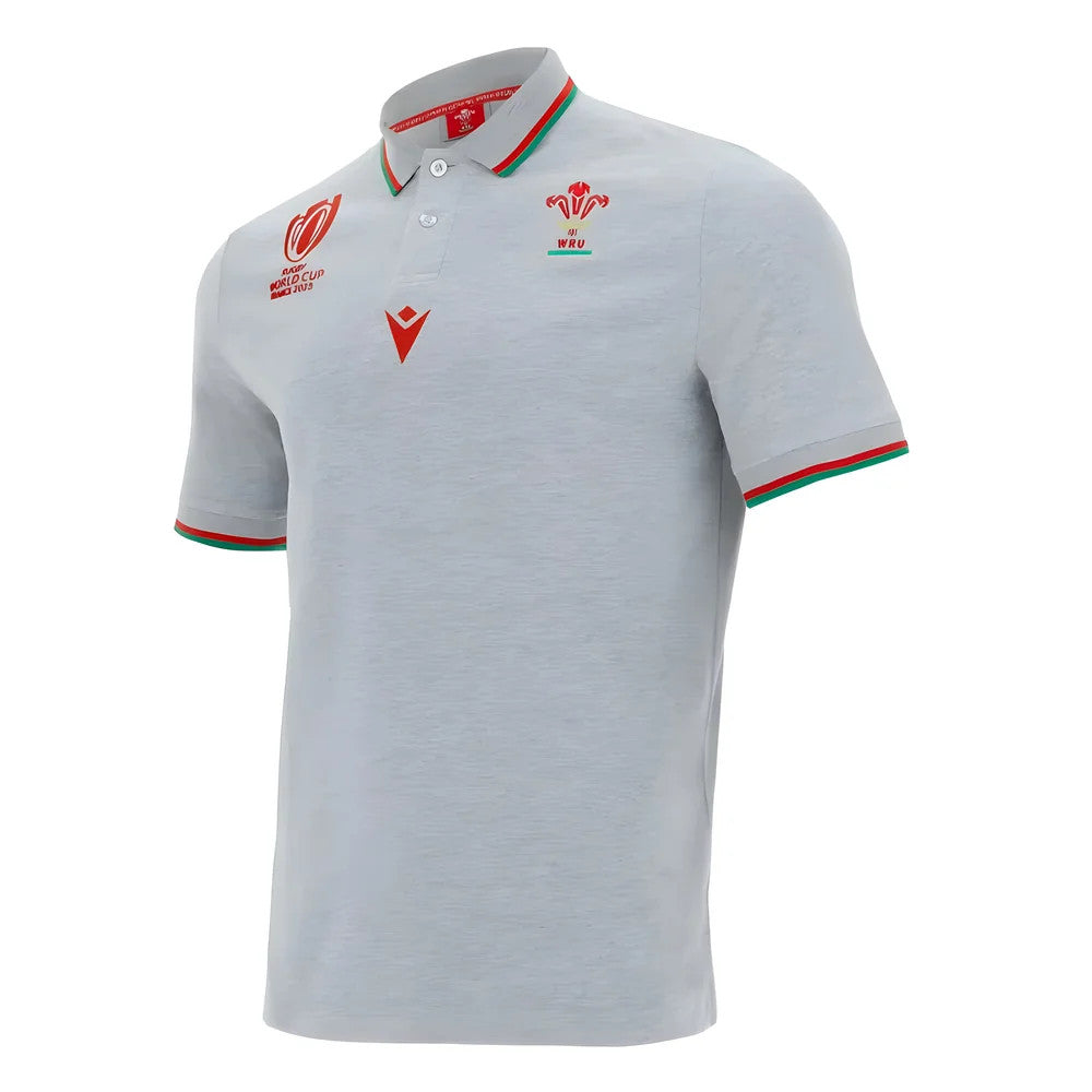 Wales RWC 2023 Cotton Polo Shirt (Grey)_1