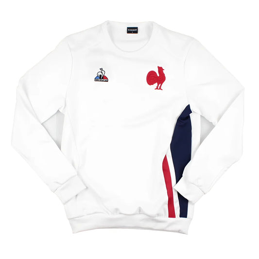 2023-2024 France Rugby Presentation Crew Sweat (White)_1