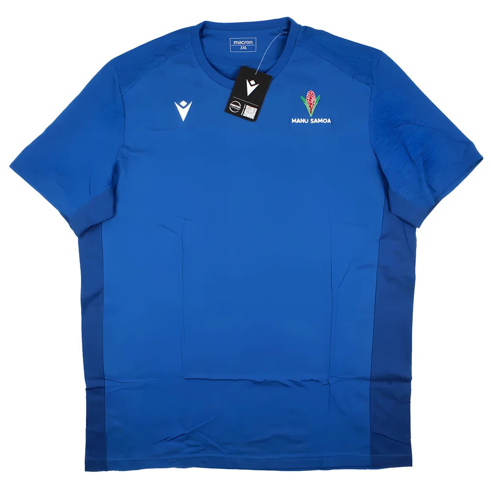 2023-2024 Samoa Rugby Travel Cotton Shirt (Royal)_1