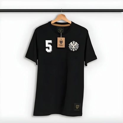 Germany Die Adler 5 Beckenbauer Retro Shirt Black_0