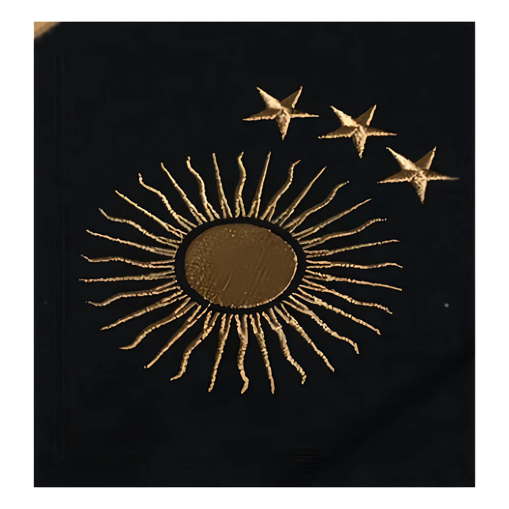 Argentina Retro Football Hoodie El Sol Black_1