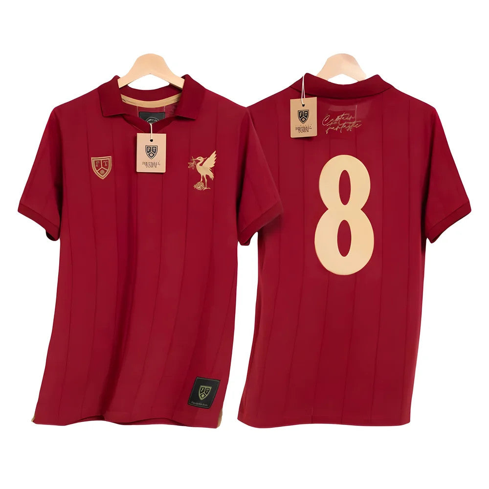 Liverpool Gerrard Tribute Captain Fantastic Retro Shirt_0