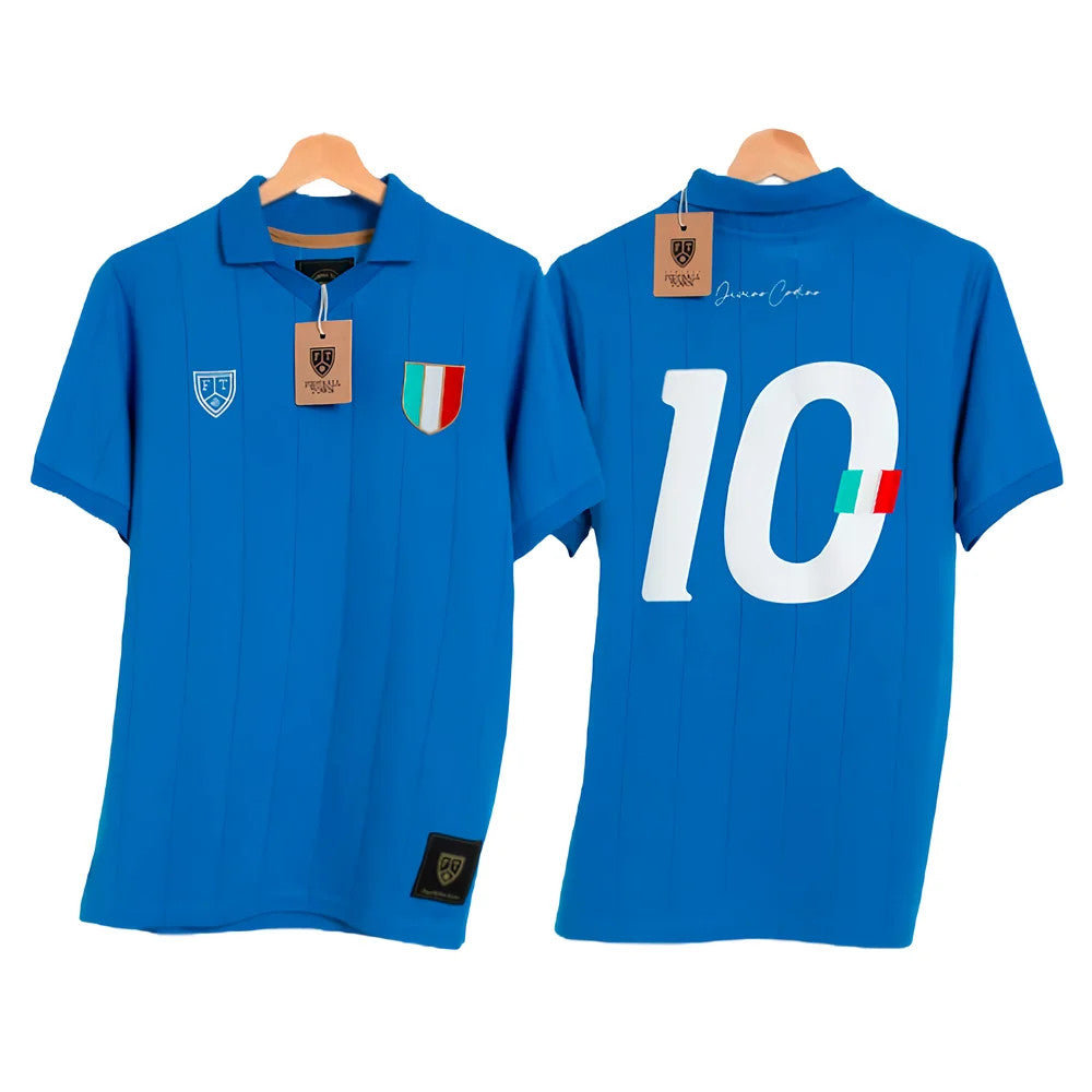 Italy Roberto Baggio Tribute Shirt Divino Codino_0