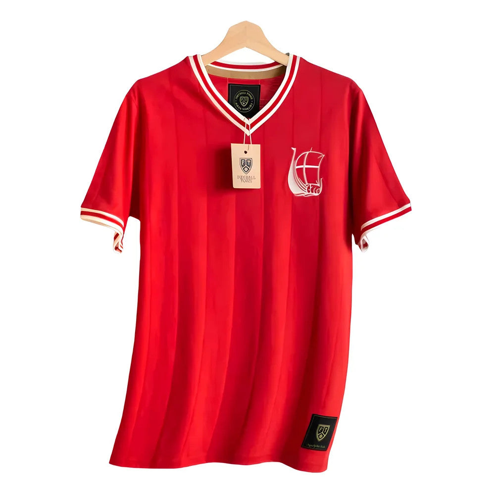 Denmark De Rød-hvide Home Retro Football Shirt_0