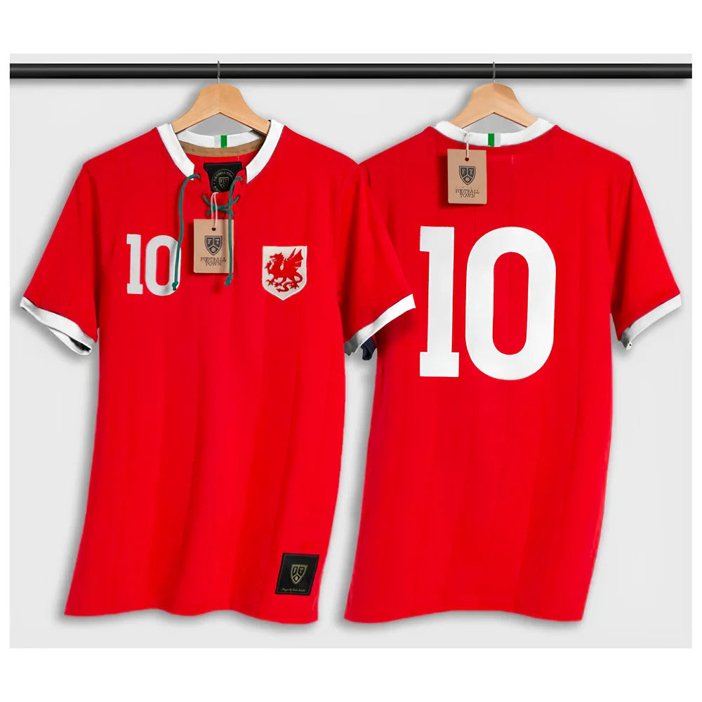 Wales Retro Shirt with Laces The Dragon_0