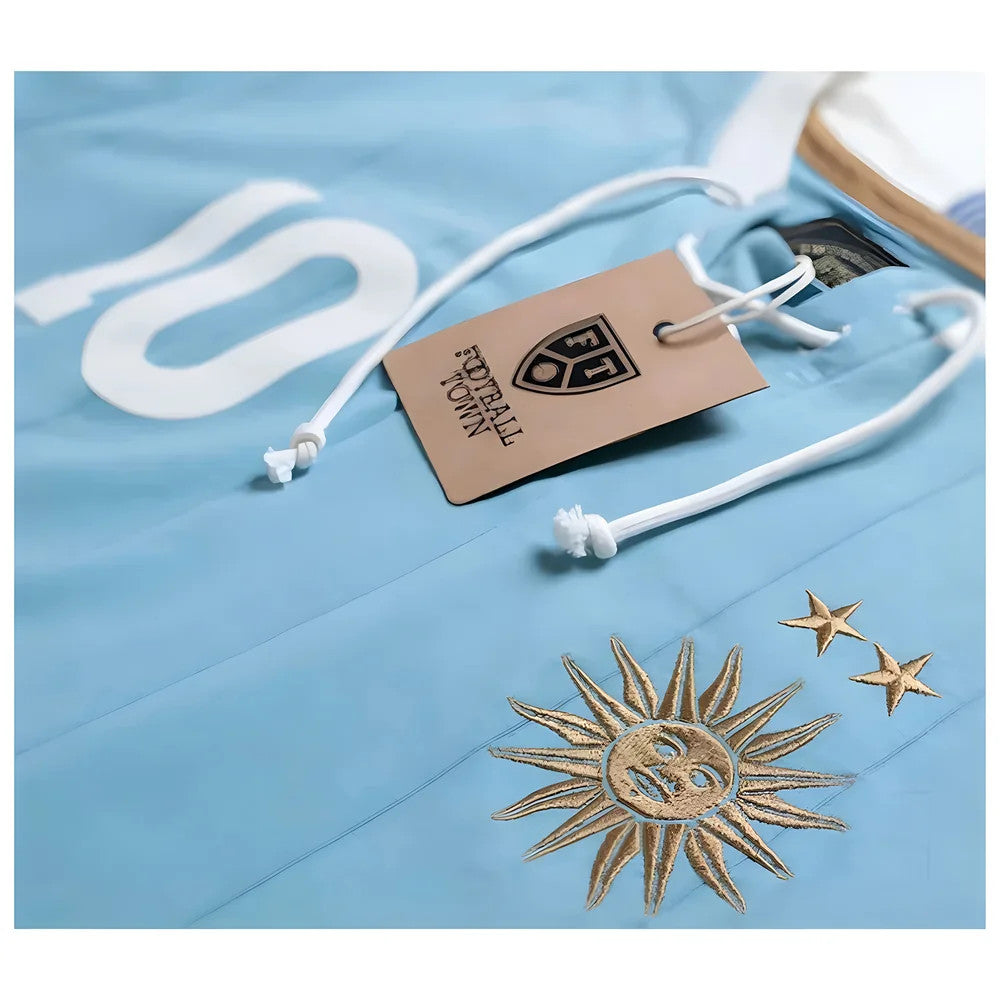 Uruguay Forlan Retro Shirt with Laces La Celeste_1