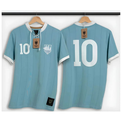 Manchester Blues Retro Shirt with Laces The Ship_0
