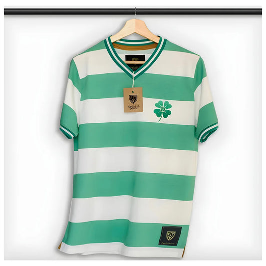 Celtic The Clover Hooped Retro Football Shirt_1