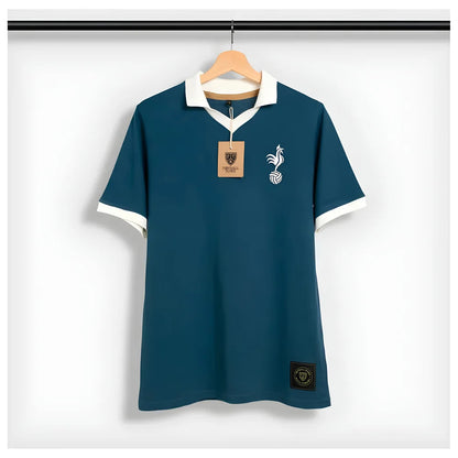 Classic Cockerel Away Retro Football Shirt_0