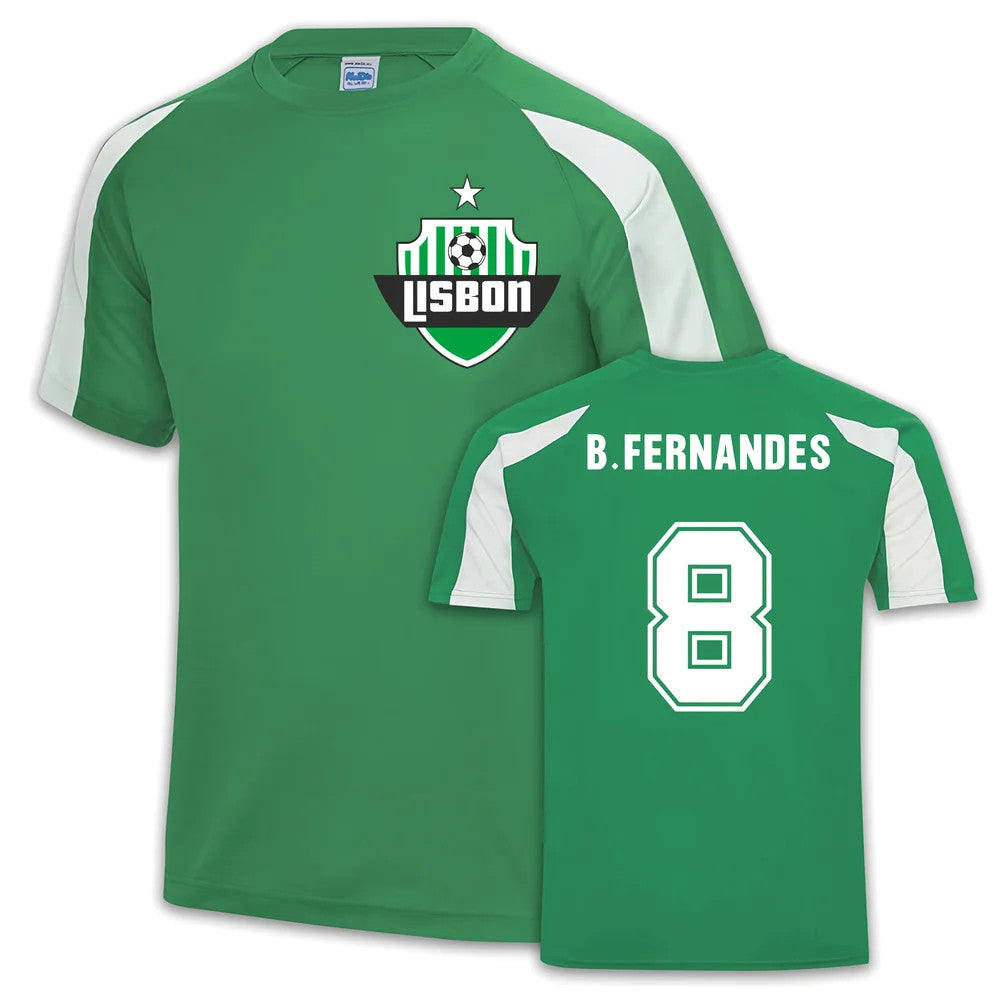Bruno Fernandes Sporting Lisbon Sports Training Jersey (Blue)_1