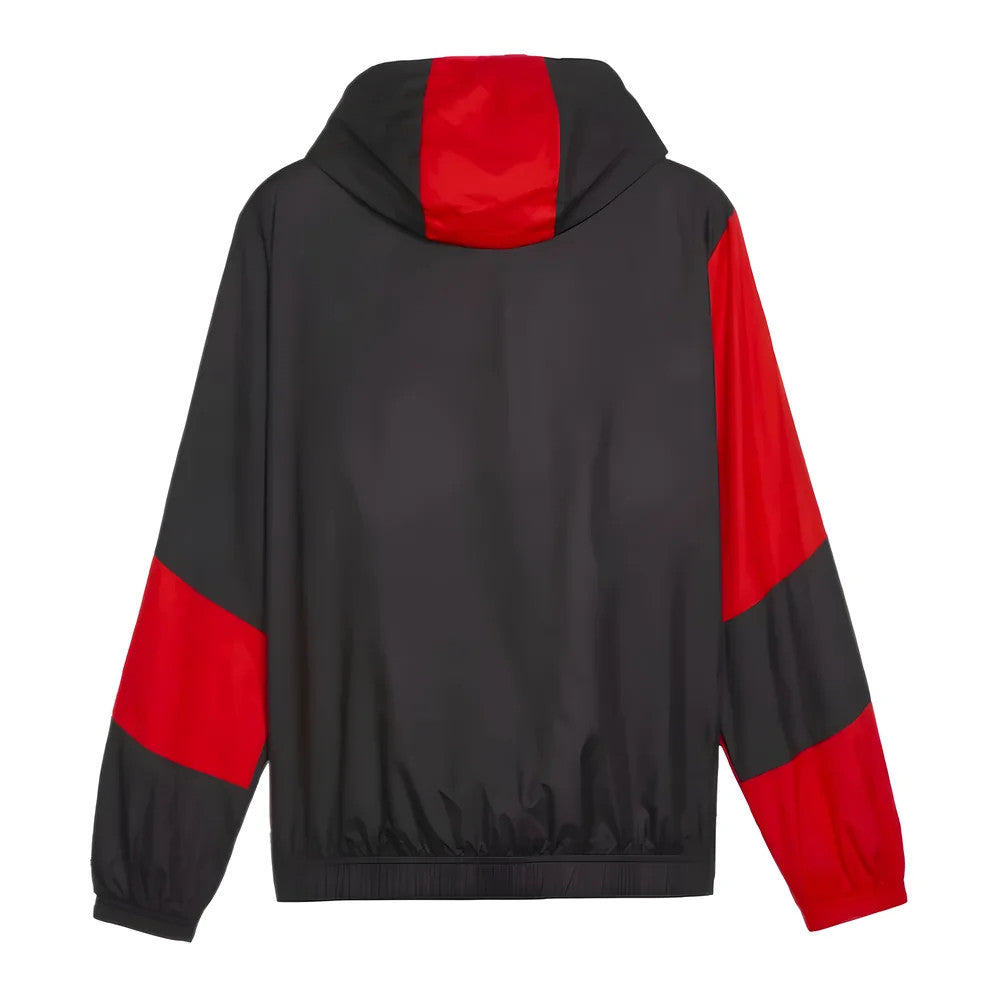 2023-2024 AC Milan Prematch Woven Jacket (Black)_1