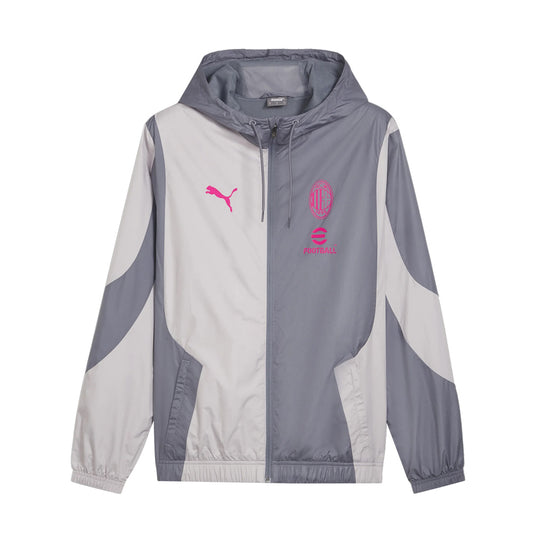 2023-2024 AC Milan Prematch Woven Jacket (Gray Tile)_1