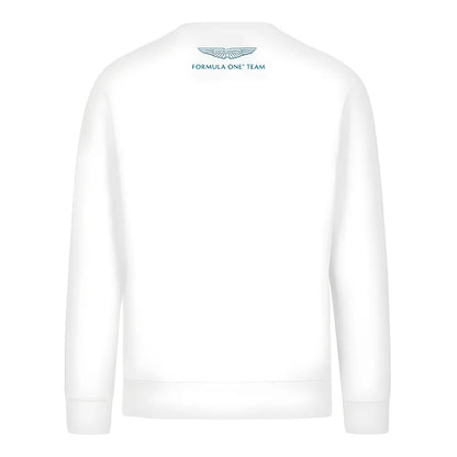 2024 Aston Martin Logo Crew Sweatshirt (White)_1