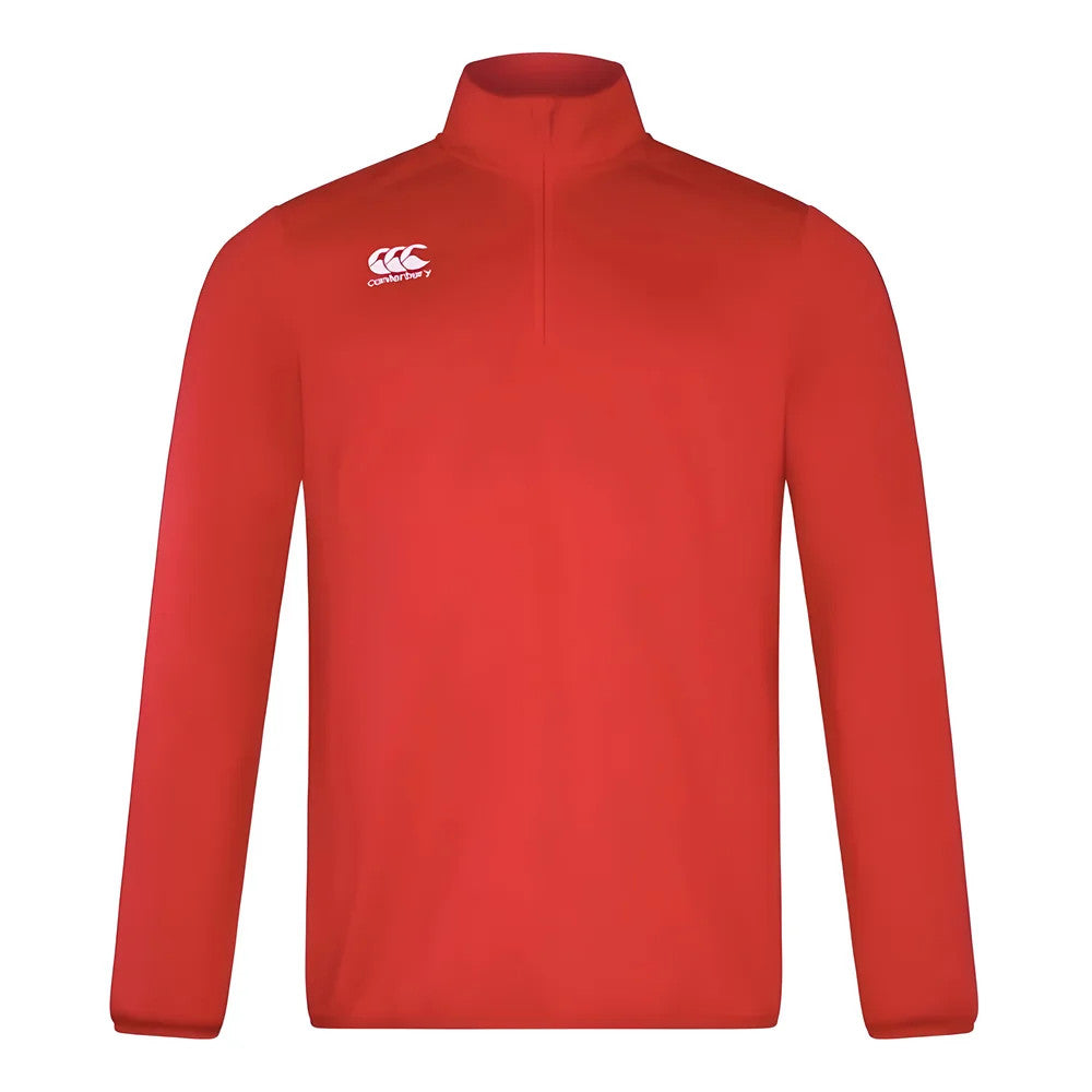 Canterbury Mens Club Half Zip Mid Layer Top (Red)_1